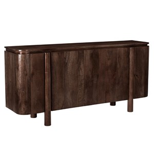 Borgo-buffet 170 cm en bois massif brun