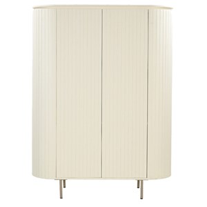 Cream-vaisselier 115 cms en bois massif ivoire