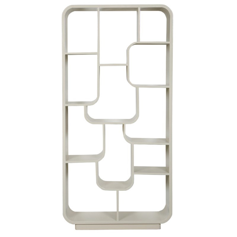 Adona-bibliothèque bois massif ivoire