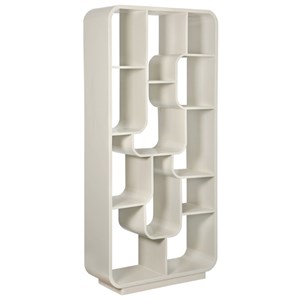 Adona-bibliothèque bois massif ivoire