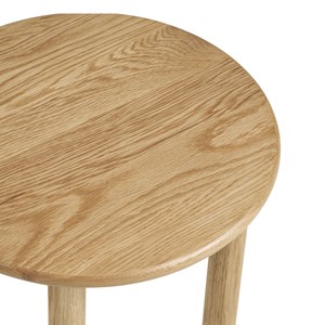 Jur-table basse en chêne massif nature, ø40 cm