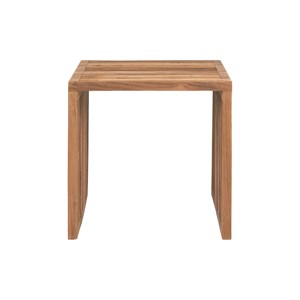 Plim-table d'appoint en teck massif recyclé 40x40 cm