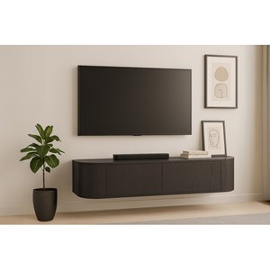 Tiago-meuble tv mural 140 cm chêne expresso