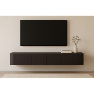 Tiago-meuble tv mural 220 cm chêne expresso