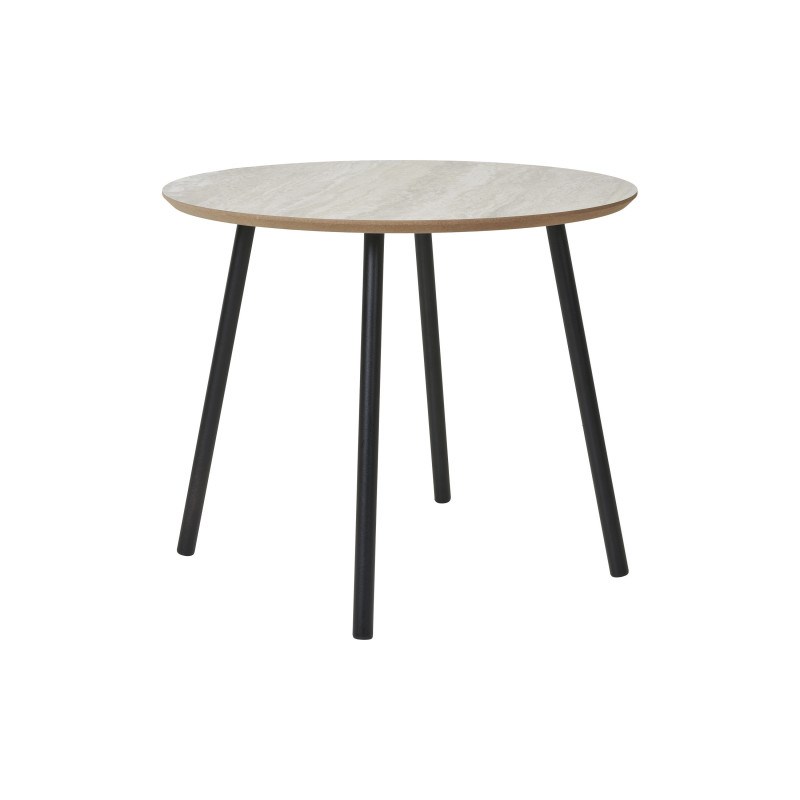 Bim-table basse décor travertin ø55 cm