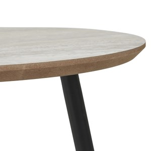 Bim-table basse décor travertin ø55 cm
