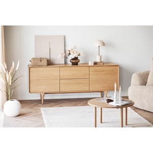 Bona-buffet vintage chêne naturel 180 cm