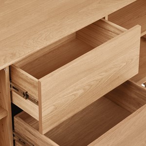 Bona-buffet vintage chêne naturel 180 cm