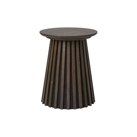 Kairn-table d'appoint chêne fumé ø40 cm