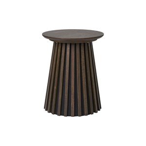 Kairn-table d'appoint chêne fumé ø40 cm