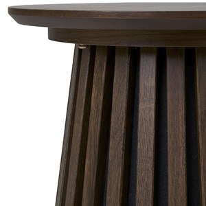 Kairn-table d'appoint chêne fumé ø40 cm