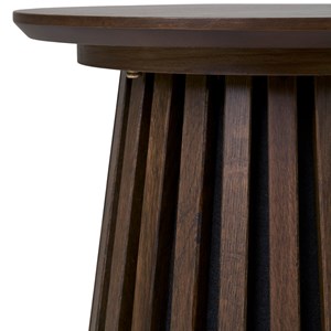 Kairn-table d'appoint chêne fumé ø50 cm