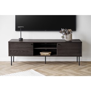 Logia-banc tv  chêne fumé 150 cm