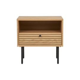 Logia-table d'appoint chêne naturel 50x40 cm