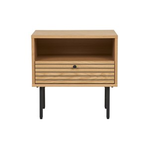 Logia-table d'appoint chêne naturel 50x40 cm