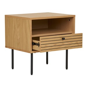 Logia-table d'appoint chêne naturel 50x40 cm