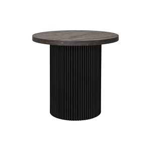 Mido- table d'appoint ø48 cm brun foncé