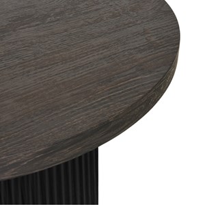 Mido- table d'appoint ø48 cm brun foncé