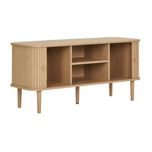 Perle- banc tv décor bois naturel 113 cm