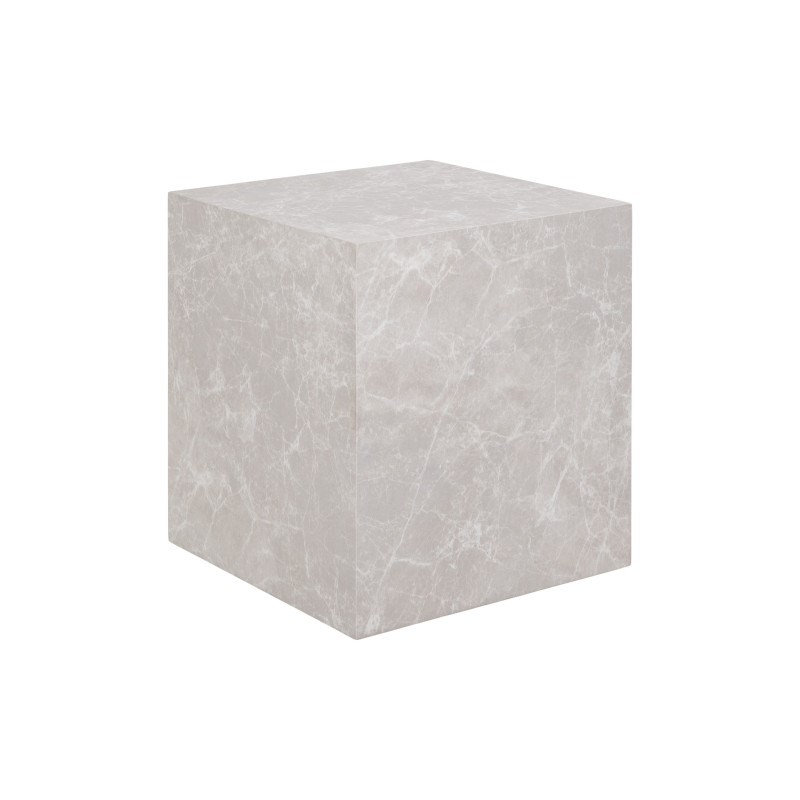 Moloo - Vast-table basse décor marbre beige 40x40 cm