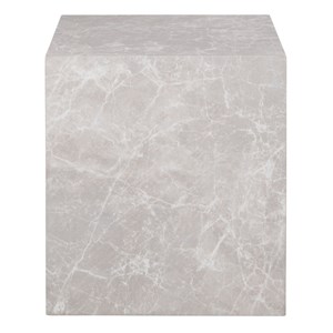 Vast-table basse décor marbre beige 40x40 cm