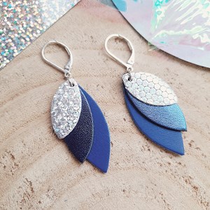 Boucles d’oreilles pendantes mini céleste klein