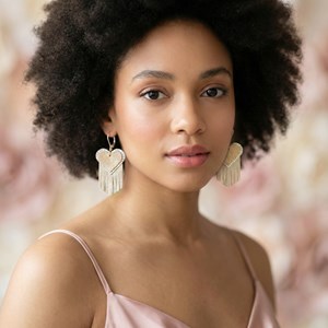 Boucles d'oreilles cœur ex-voto glacial