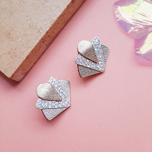 Boucles d'oreilles graphiques art deco glacial