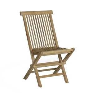 Chaises  de jardin pliantes en teck massif java (lot de 4)