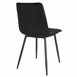 Svin- chaise velours noir (x2)