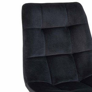 Svin- chaise velours noir (x2)