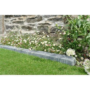 Bordure ardoise patinée xl 50 cm - pack 24 pièces - 12 mètres