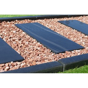 Bordure ardoise patinée xl 50 cm - pack 30 pièces - 15 mètres