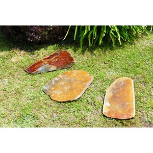 Pas japonais ardoise corten irrégulier - pack de 12 pièces