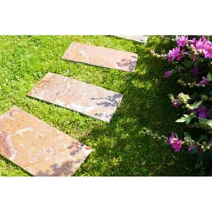 Pas japonais ardoise corten 60x30 - pack de 10 pièces