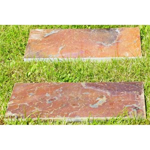 Pas japonais ardoise corten 80x30
