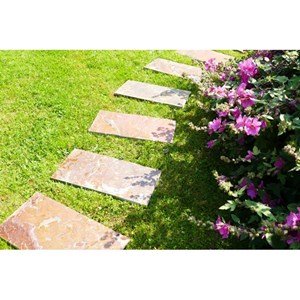 Pas japonais ardoise corten 80x30 - pack de 14 pièces
