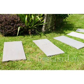 Pas japonais grès kandla multicolore 100x50 - pack de 10 pièces