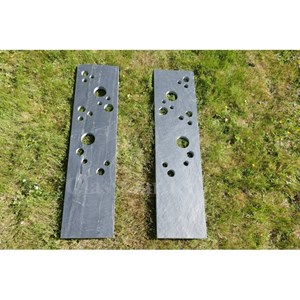 Totem ardoise 150 cm - bullettes - pack de 2