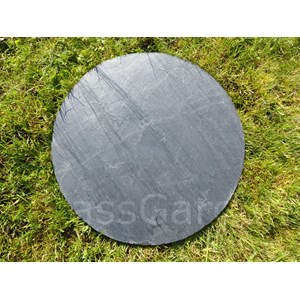 Pas japonais ardoise rond 40 cm - pack de 14 pièces