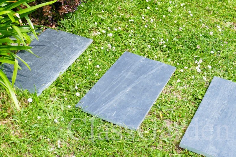 Classgarden - Pas japonais ardoise rect 60x30 - pack de 14 pièces