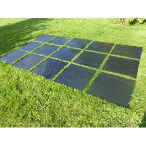 Pas japonais ardoise carré 40x40 - pack de 16 pièces