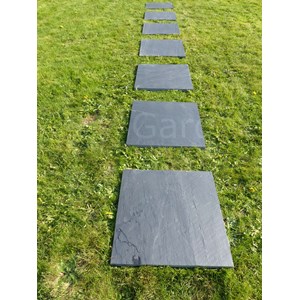 Pas japonais ardoise carré 60x60 - pack de 14 pièces