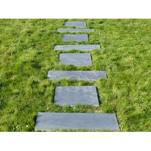 Pas japonais ardoise sciée 50x50 pack 14 pièces