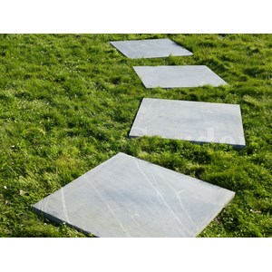 Pas japonais ardoise sciée 80x80 pack 12 pièces