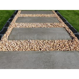 Pas japonais couleur beton gris - pack de 10 dalles