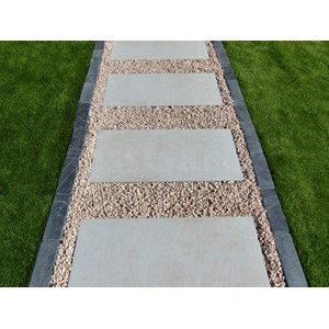 Pas japonais couleur beton ivoire - pack de 16 dalles