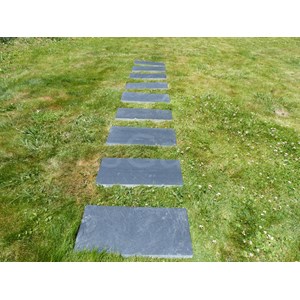 Pas japonais ardoise rect 50x25