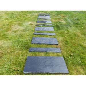 Pas japonais ardoise rect 50x25