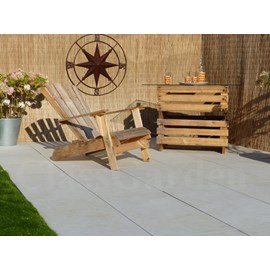 Terrasse beton ivoire 30 m² - 60 dalles